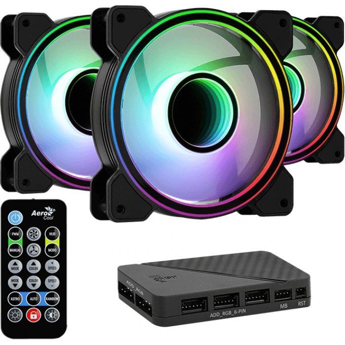 Вентилятор AEROCOOL MIRAGE 12 PRO ARGB 120х120x25 6-pin 2003988 Вентилятор AEROCOOL MIRAGE 12 PRO ARGB 120х120x25 6-pin 2003988